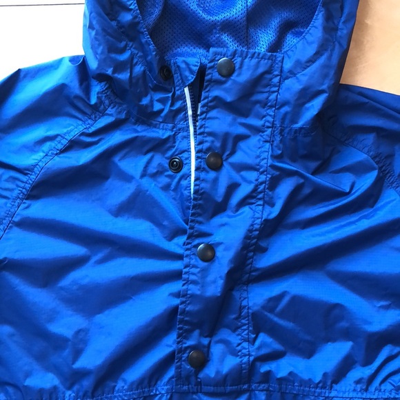 Old Navy Boys Hooded Soft Shell Windbreaker Pull Over Style Size L 10/12 - Picture 5 of 12